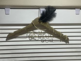 Mrs. Mejia Personalized Gatsby Hanger for Wedding Gown Pictures