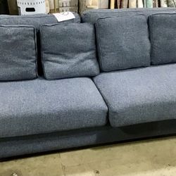 Blue Fabric  Sofa 