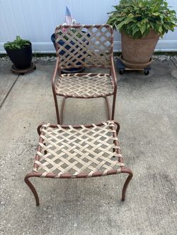 Outdoor Patio Chair and Footrest