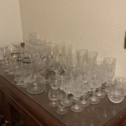 🥂 Vintage Glassware & Crystal Bar Set