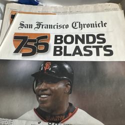 Barry Bonds Home Run 756 Memorabilia