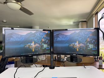Two ASUS 24” Full HD Monitors
