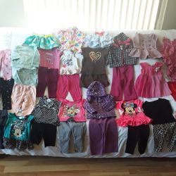 Girls 12 Month Spring/Summer Clothing Bundle - 34 pieces LOT!
