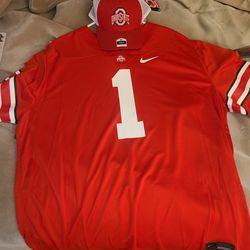 OHio State Jersey & hat