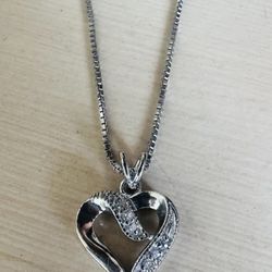 Baby Heart Silver Pendant Chain