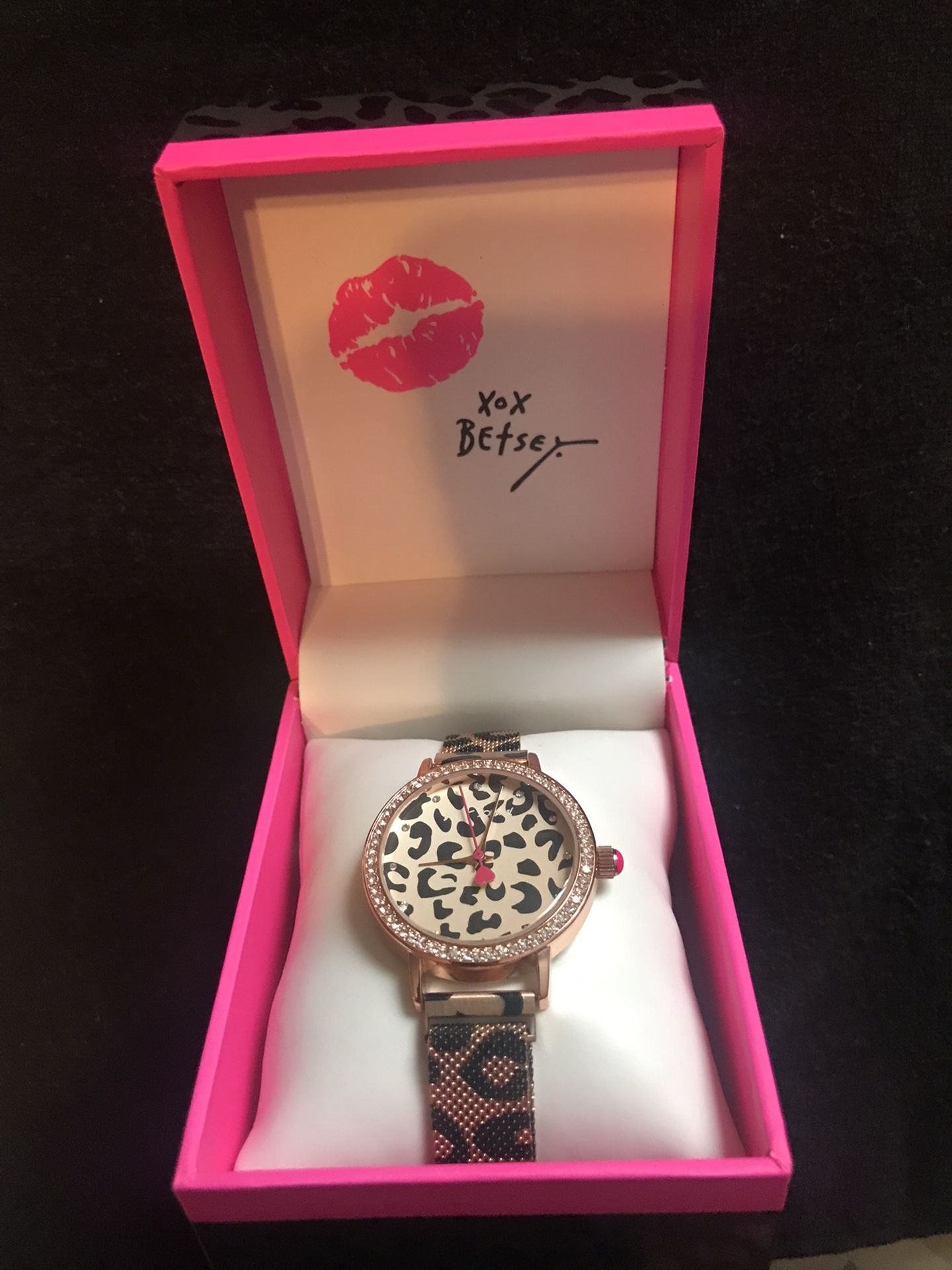 Leopard Betsey Johnson Watch