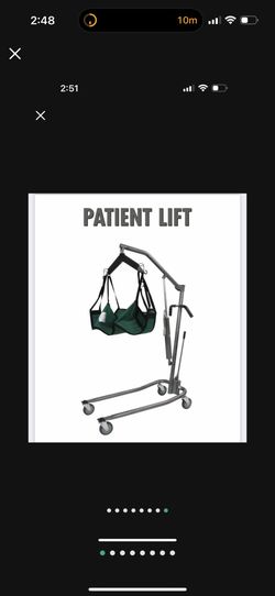 Drive Medical 13023SV Hydraulic Patient Lift (w/ Sling) Holds Person U To 450lbs– Gently Used