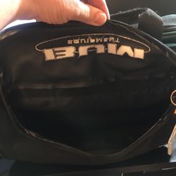 15”Tall x11.5” Green BUM Equipment Bag with side pouch use for work/Gym/Travel….. like new never used