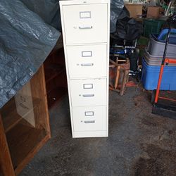 Large Four Drawer Filing Cabinet