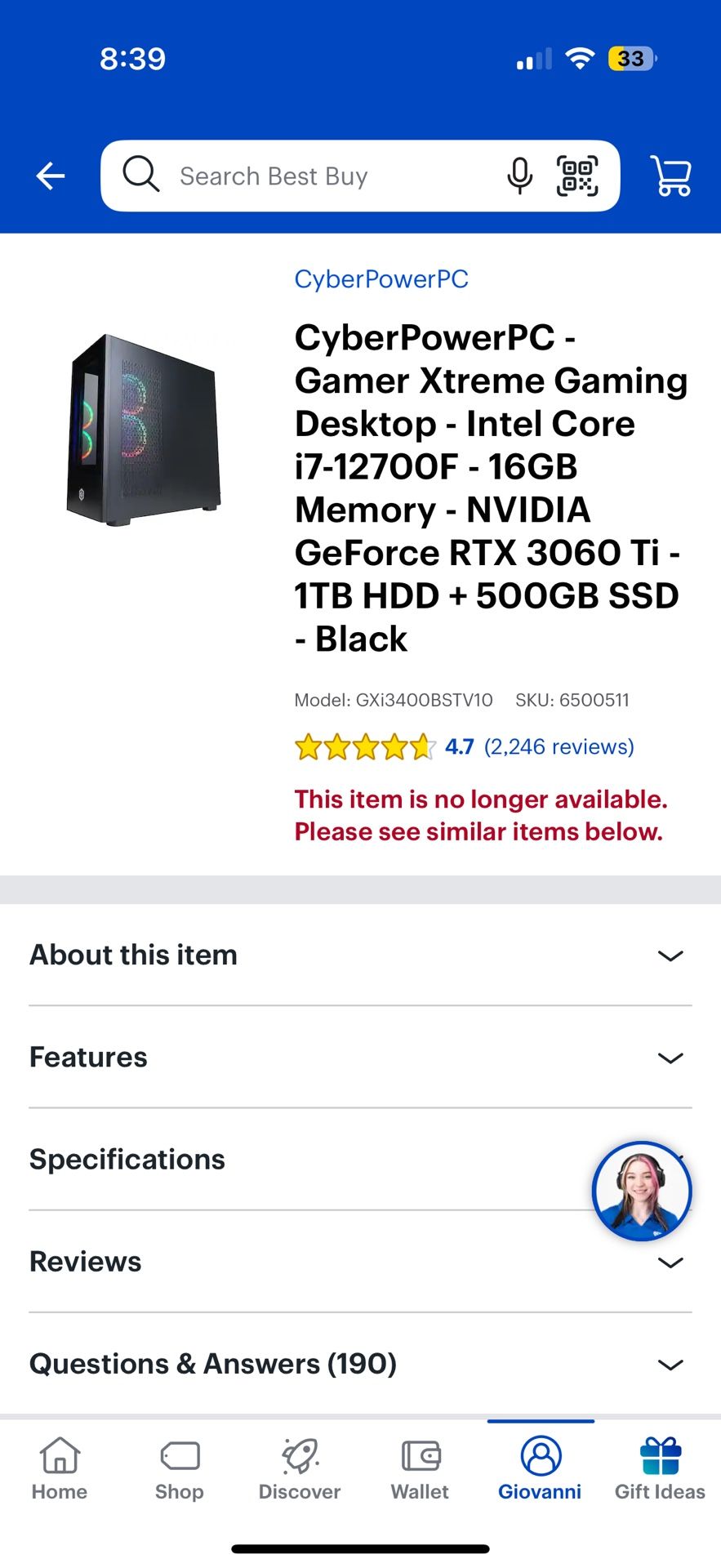 Cyberpowerpc Xtreme Gaming Computer