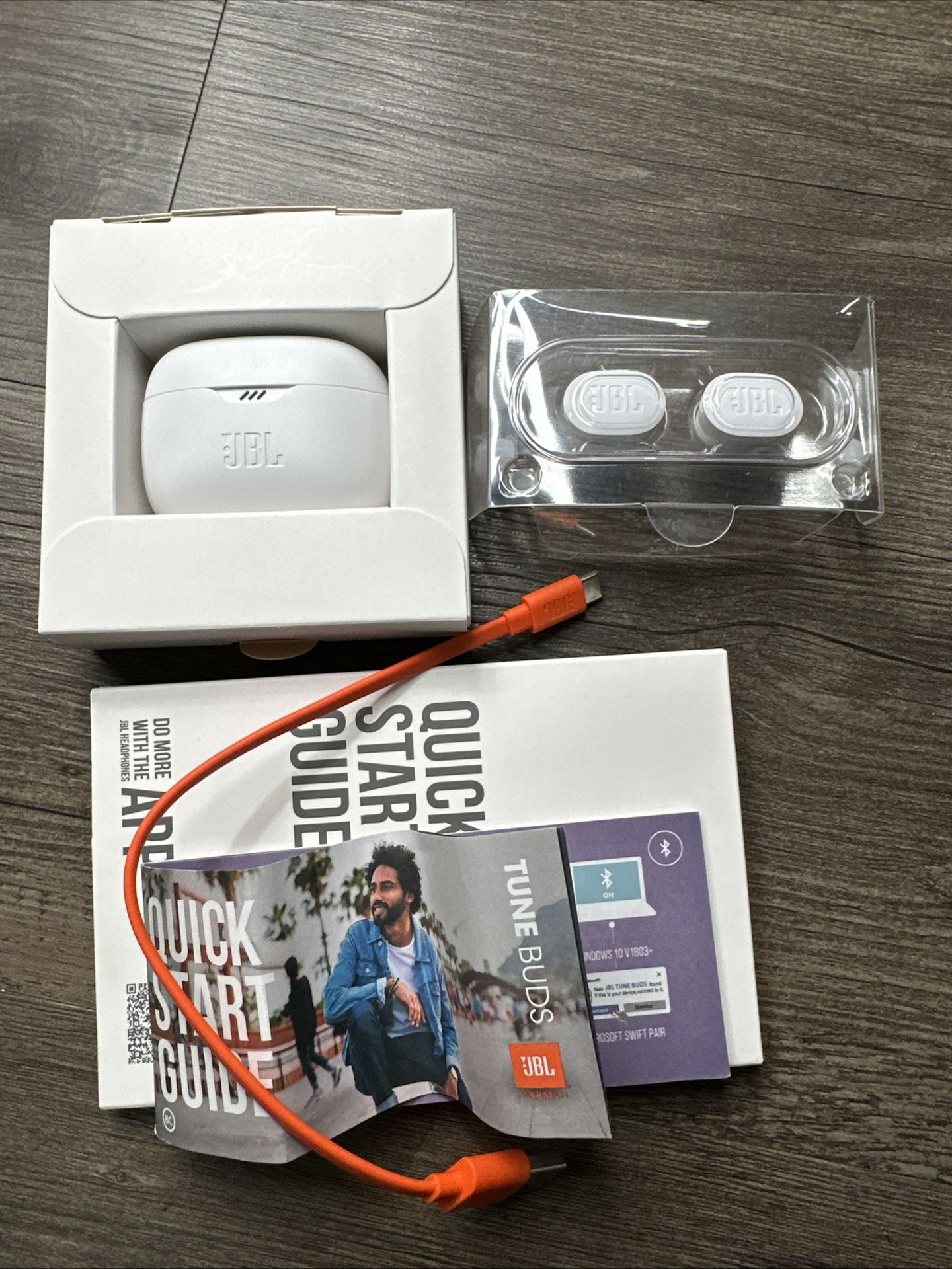 JBL Tune Buds, True wireless Noise Cancelling earbuds.