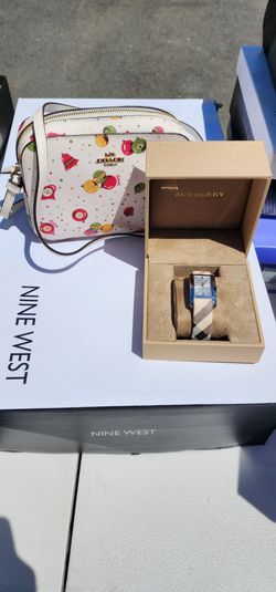 Burberry and COACH bag