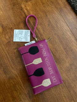 Brand new Wristlet pouch with charging power bank