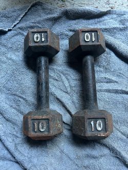 1  pair of 10lb dumbells