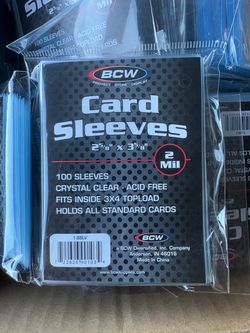 Penny sleeves for trading cards