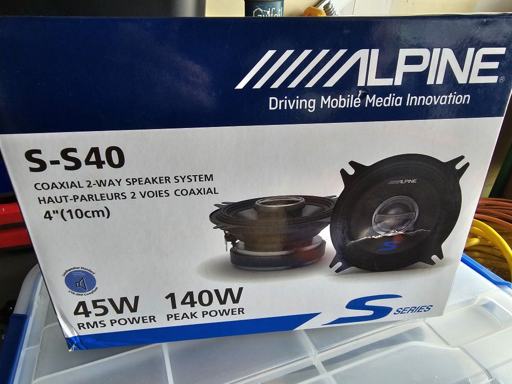 Alpine Speaker Pair (Brand New)