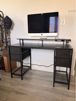 2-tier computer desk & computer chair