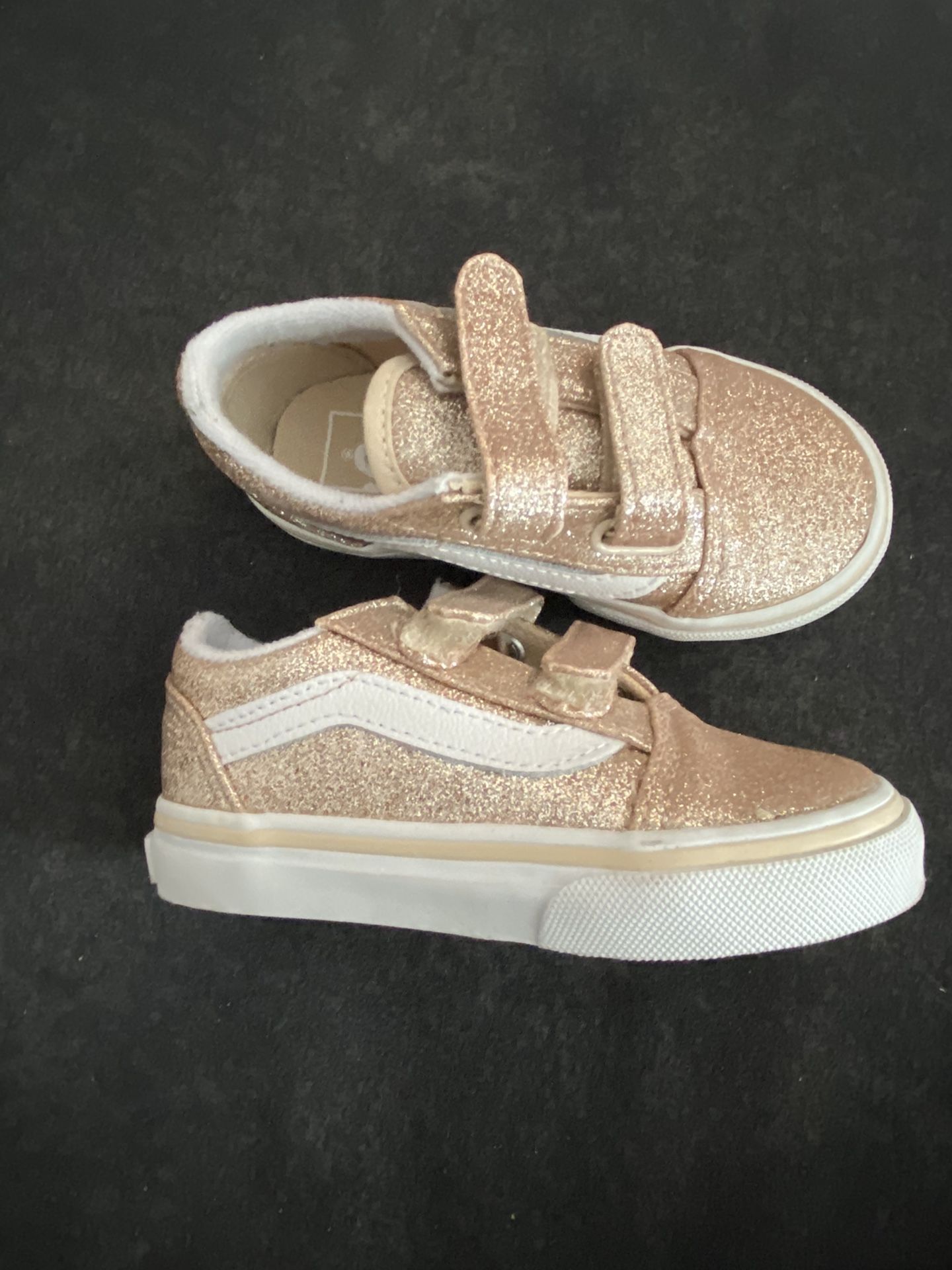 Toddler Vans Gold Glitter