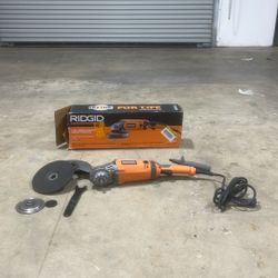 RIGID 15 Amp Corded 7 in. Twist Handle Angle Grinder