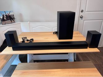 LG S60TR 5.1 Surround Sound Soundbar System w/ Wireless Subwoofer & Rear Speakers