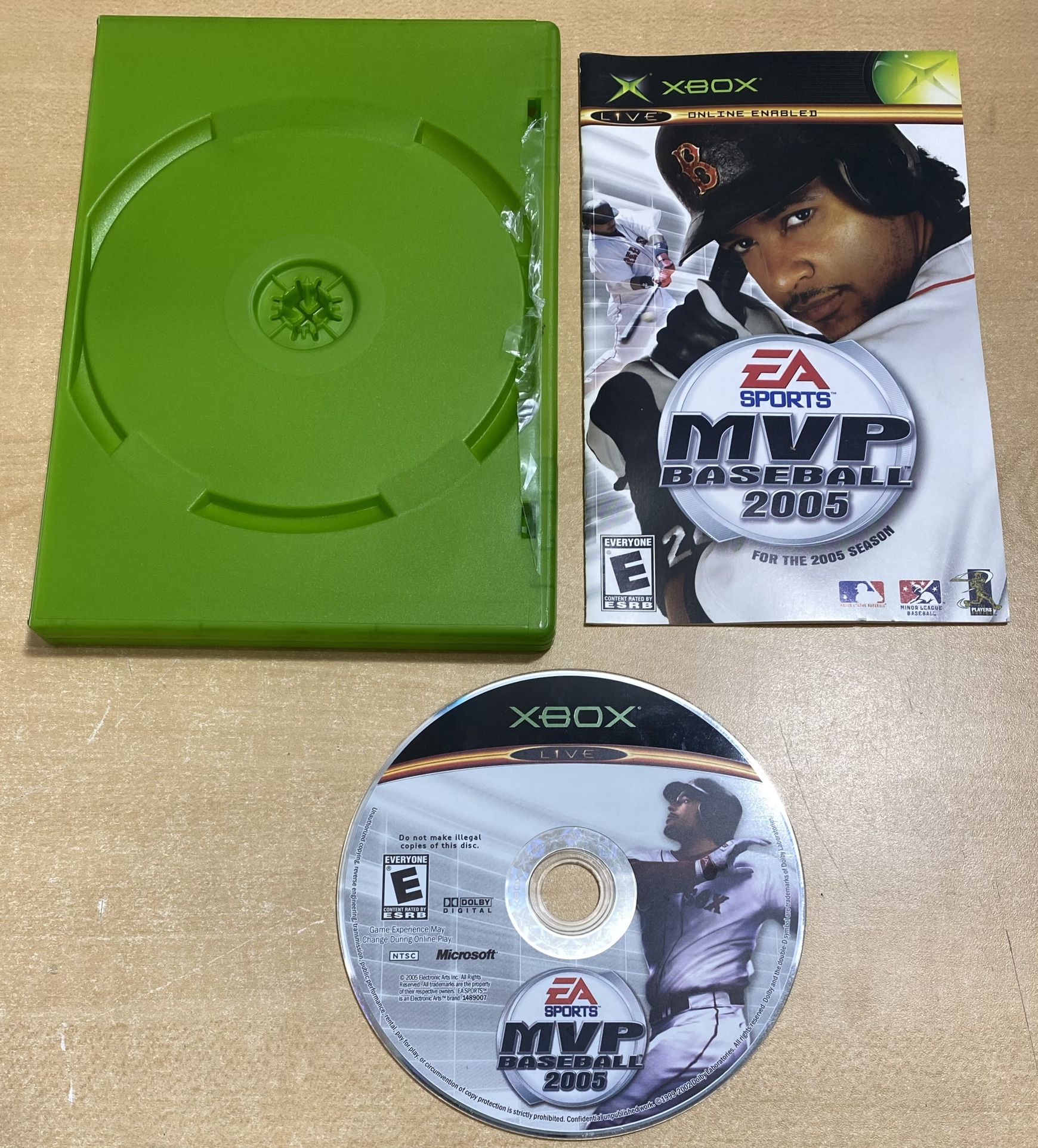 Original Classic XBOX MVP Baseball 2005 Video Game