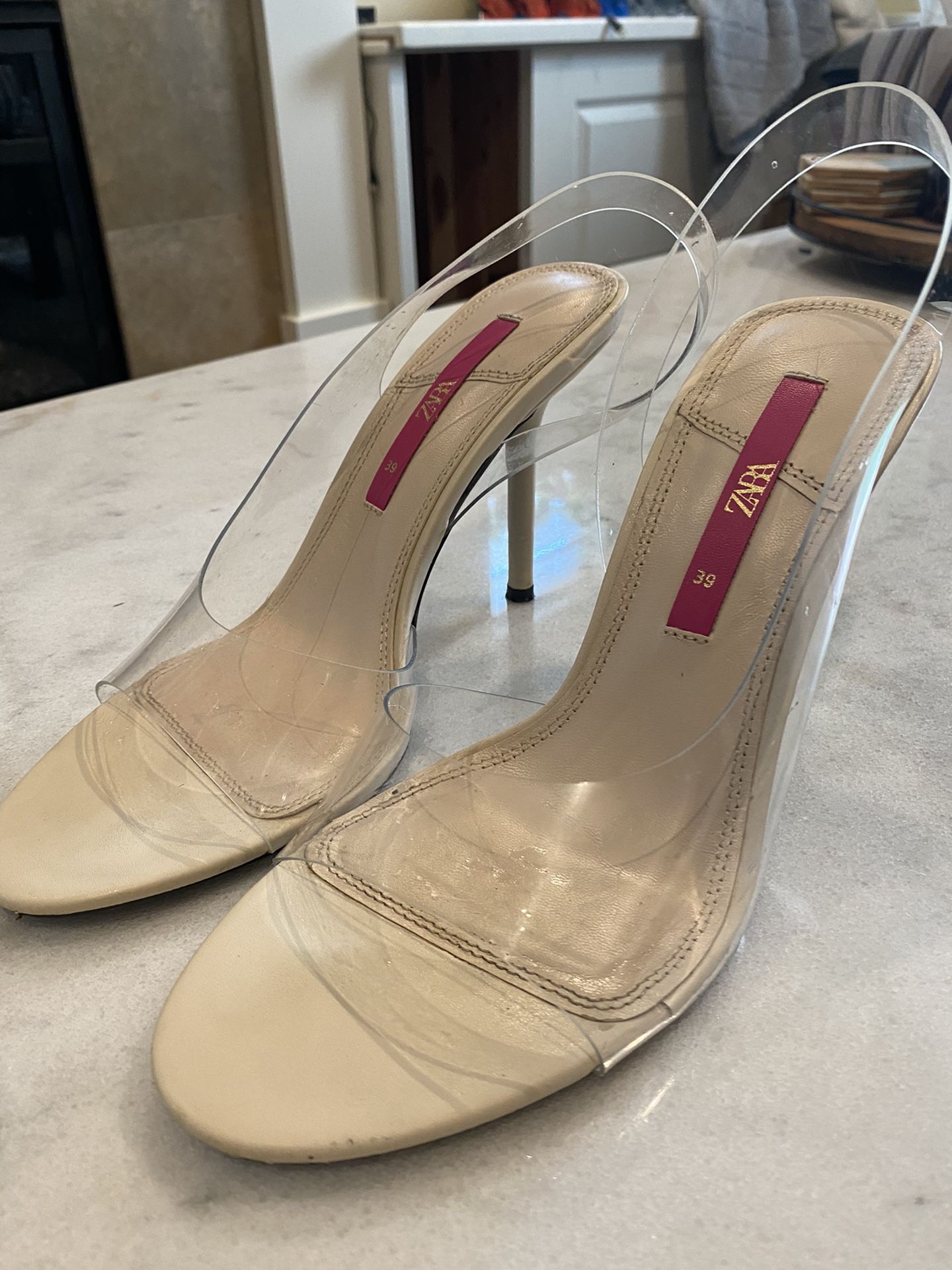 Zara Clear Heels