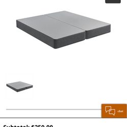 Split Box spring for queen size mattress