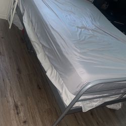 Queen Mattress And Box Spring With Medal Bed Fran 