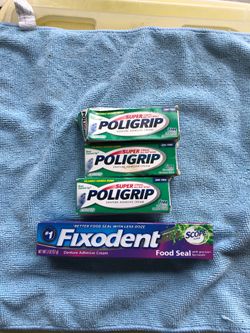 Poligrip and fixodent