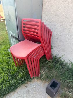 FREE - Red Outdoor Chairs