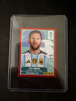 Messi Panini 2026 Parallel Red Mint