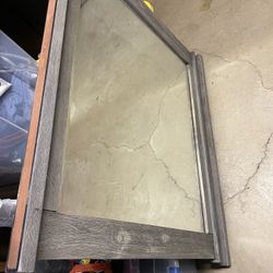 Wood Frame Mirror 