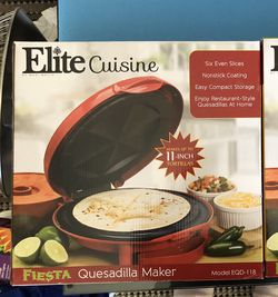 Maximatic EQD-118 Elite Cuisine 11-inch Quesadilla Maker, Red