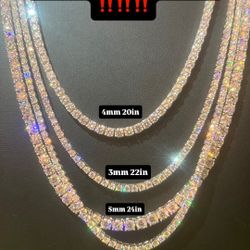 Solid Silver 92.5 VVS diamonds 