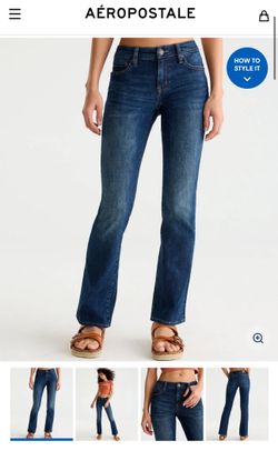 Aeropostale Mid-Rise Bootcut Jeans