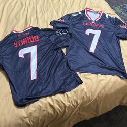 Deep Steel Blue Texans CJ Stroud Jersey 