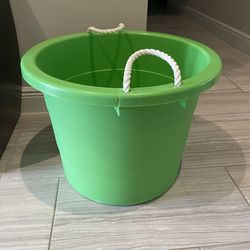 Storage Bucket w/ Rope Handles Like New