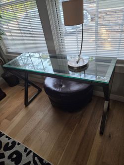 Metal Glass Sofa Table