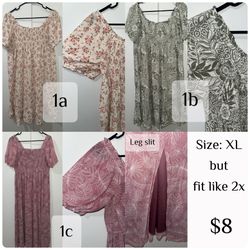 XL Dresses & Tops & Pants