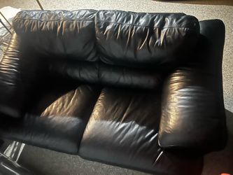 Black loveseat