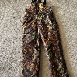 Women’s Cabela’s Advantage Timber Camouflage Overalls Hunting Bibs 