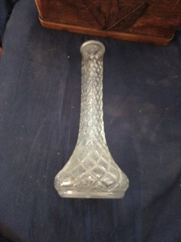 Antique Cut Glass Vase 