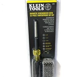 Klein Tools 32510 Magnetic Screwdriver 32-Piece Tamperproof Bit Set