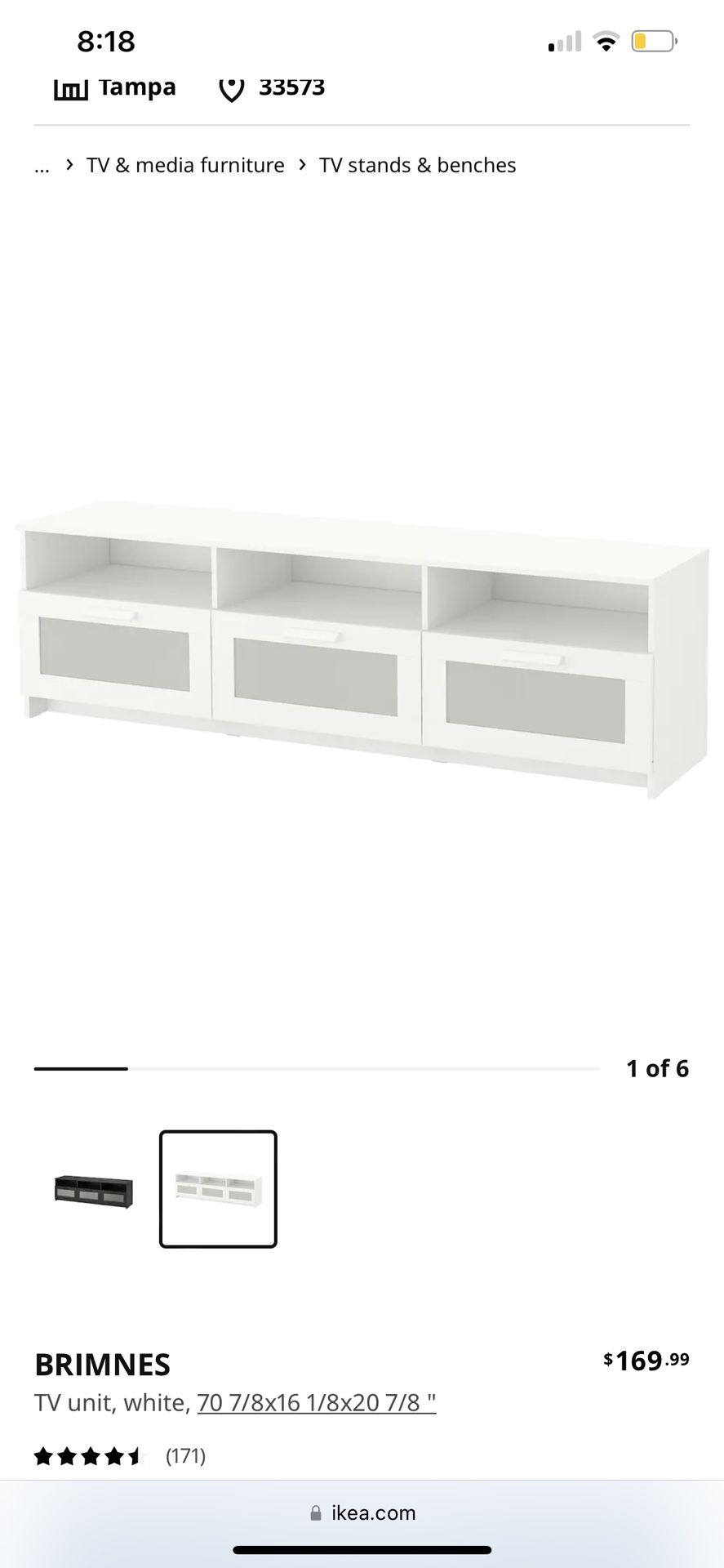 IKEA Brimnes Tv Stand 