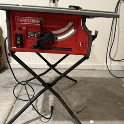 CRAFTSMAN 10.0-in 15.0 -Amp 120.0 - Volt Portable Jobsite Table Saw with Folding Stand