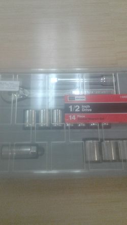 Craftsman 1/2 inch Driver 14 Piece Socket Wrench Set