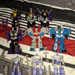 Transformers Decepticon Lot Starscream, Skywarp, Thundercracker, Etc
