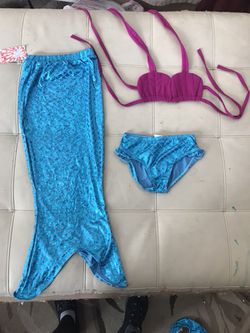 3 piece Mermaid tail swimwear