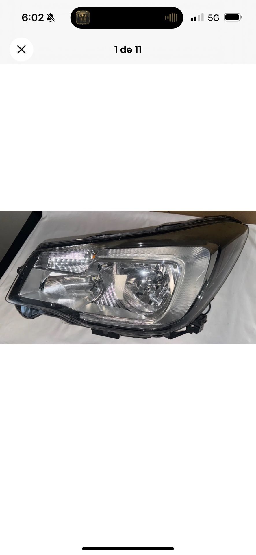 2017 2018 Subaru Forester Left Driver Side Halogen w/LED DRL Headlight OEM