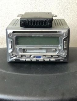 Old School Kenwood CD & Cassette DPX-MP4030 & Baby Kenwood EQ